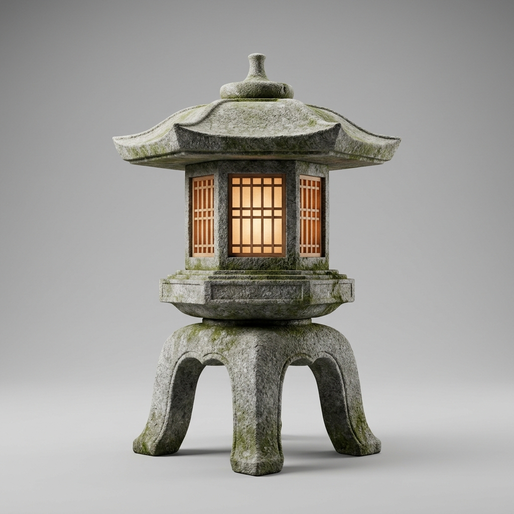 Tripo 3D Japanese stone lantern specimen